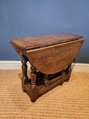 Antique Period Oak Style Drop Leaf Occasional Table at Sturmans Antiques furniture for sale