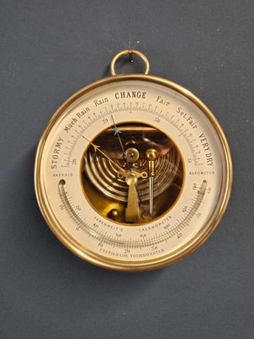 Antique Victorian Skeletonised Marine Barometer at Sturmans Antiques Barometer for sale