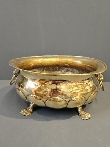 Antique Victorian Brass Planter at Sturmans Antiques metalware for sale