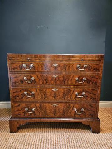 Antique Georgian Walnut Chest with Brushing Slide at Sturmans Antiques furniture for sale