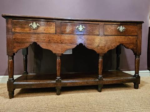 Antique George III Country House Oak Dresser at Sturmans Antiques furniture for sale