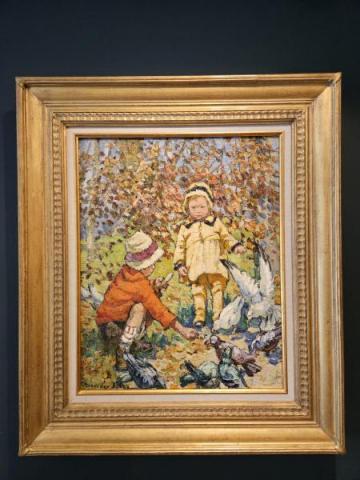 Antique Oil on Board by Dorothea Sharp 'Autumn' at Sturmans Antiques painting for sale