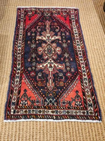 Antique Persian Pure Wool Rug at Sturmans Antiques rug for sale