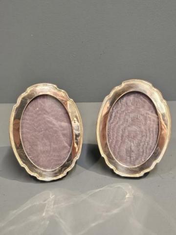 Antique Matching Pair of Silver Photo Frames by Levi & Salaman of Birmingham at Sturmans Antiques photo frames for sale