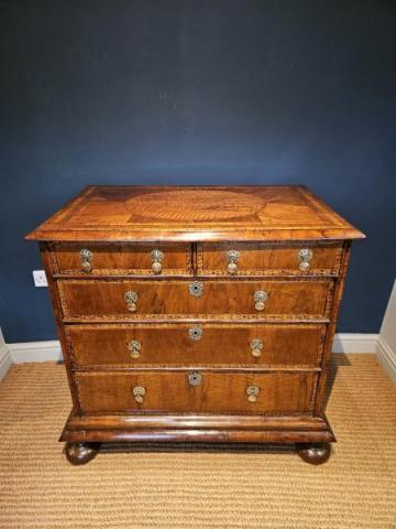 Antique William & Mary Walnut Chest at Sturmans Antiques furniture for sale