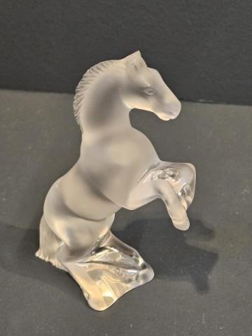 Lalique Opalescent Rearing Horse at Sturmans Antiques Lalique for sale
