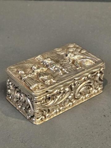 Antique Fine Quality Edwardian Chester Silver Ring Box by George Nathan & Ridley Hayes of Chester  at Sturmans Antiques silver for sale 
