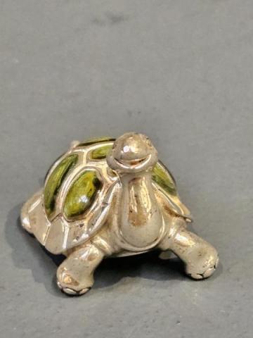 Antique Silver and Enamel Turtle at Sturmans Antiques silver for sale