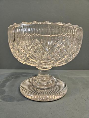 Antique Victorian Cut Crystal Punch Bowl at Sturmans Antiques glassware for sale 