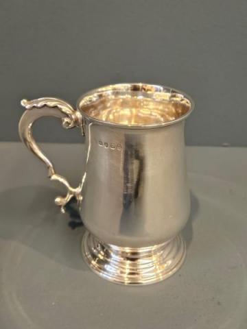 Antique George III 6.7oz Silver Mug by Peter and Ann Bateman at Sturmans Antiques silver for sale