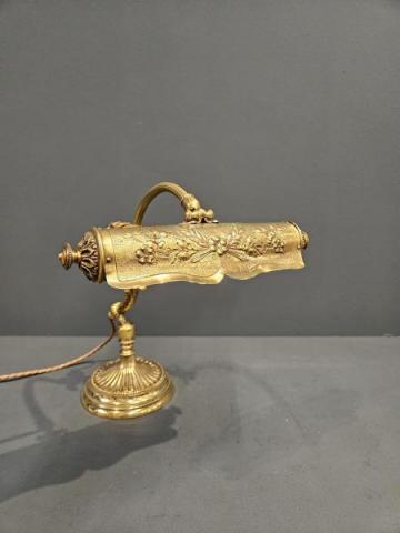Antique Edwardian Brass Desk Lamp at Sturmans Antiques lamp for sale