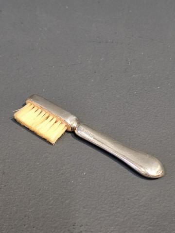 Antique Silver Moustache Brush at Sturmans Antiques silver for sale