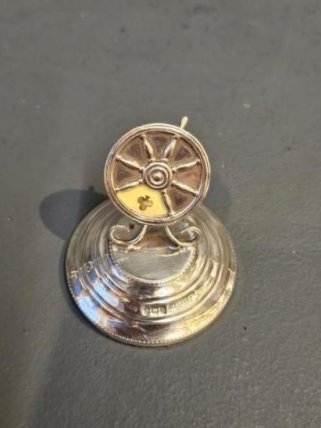 Antique Silver Whist Marker by Sampson Mordan of Birmingham at Sturmans Antiques silver for sale