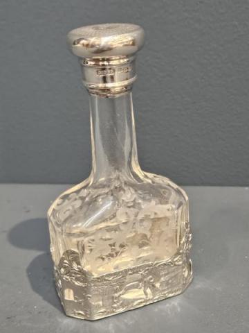 Silver and Crystal Liqueur Decanter by Berthold Muller at Sturmans Antiques decanter for sale