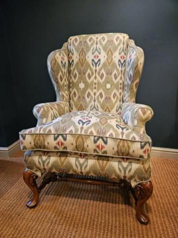 Antique Edwardian Wing Back Arm Chair at Sturmans Antiques furniture for sale