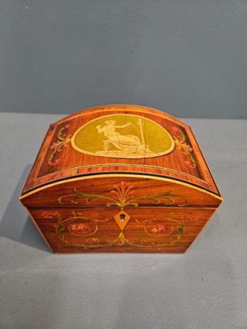 Antique Regency Dome Top Painted Rosewood Box at Sturmans Antiques box for sale