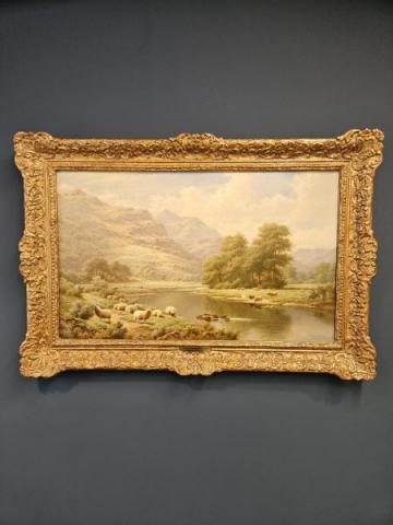 Antique Oil on Canvas by Walter J Watson at Sturmans Antiques painting for sale