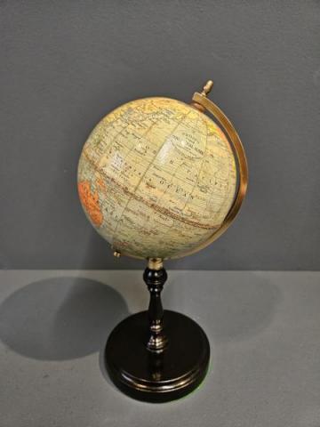 Antiques 1930's Philips 6" Paper Mache Globe at Sturmans Antiques globe for sale