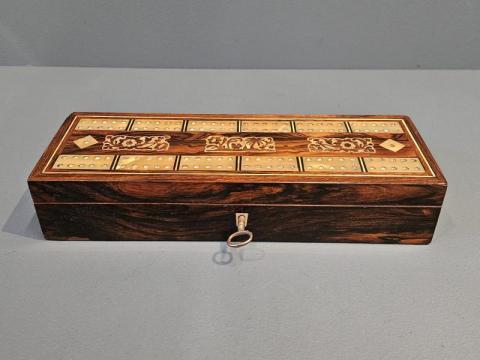 Antique Victorian Rosewood Cribbage and Card Board at Sturmans Antiques boxes for sale