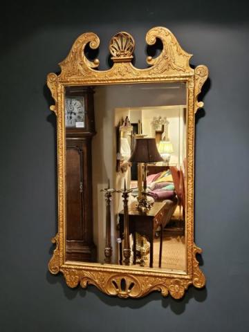 Antique Victorian Timber Gilt Mirror at Sturmans Antiques mirror for sale