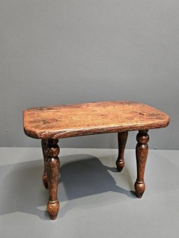 Antique Georgian Welsh Elm Stool at Sturmans Antiques furniture for sale