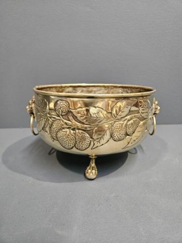 Antique Victorian Brass Planter at Sturmans Antiques metalware for sale