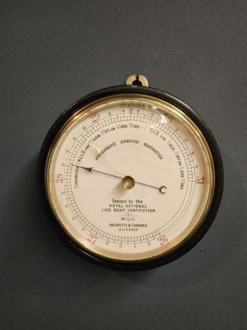 Antique Negretti & Zambra RNLI Marine Barometer at Sturmans Antiques barometer for sale