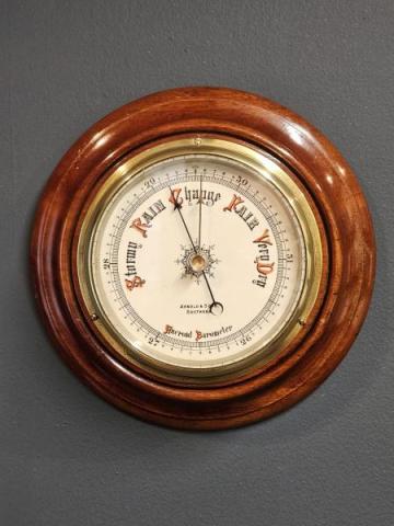 Antique Victorian Mahogany Cased Barometer at Sturmans Antiques barometer for sale