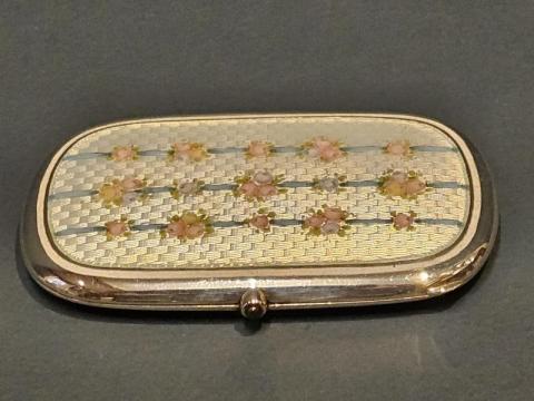 Antique Outstanding Quality Silver and Enamel Cheroot Case at Sturmans Antiques silver for sale