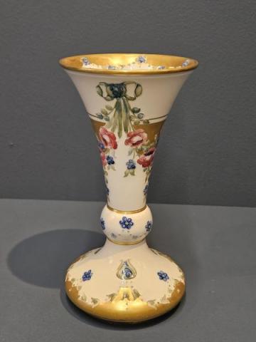 Antique Superb McIntyre Moorcroft 18th Century Pattern Vase at Sturmans Antiques Moorcroft for sale