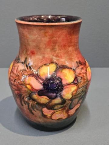 Antique Early Moorcroft Anemone Flambe Vase at Sturmans Antiques Moorcroft for sale