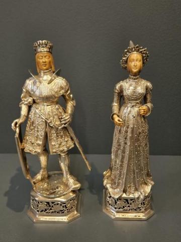 Antique Silver German King and Queen by Neresheimer & Söhne at Sturmans Antiques silver for sale