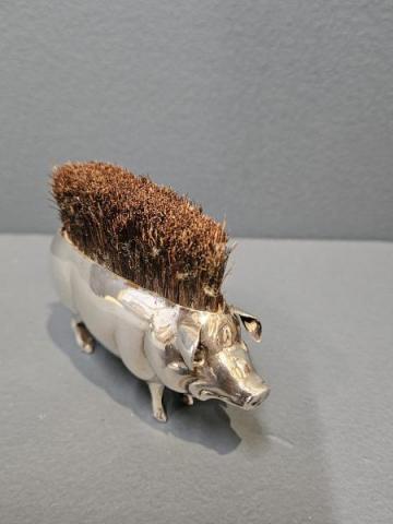 Antique Silver Pig Nib Wipe at Sturmans Antiques silver for sale
