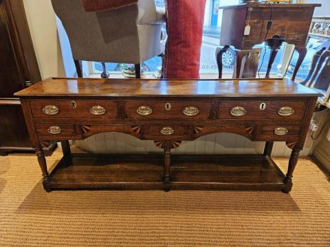Antique George III Country House Oak Dresser at Sturmans Antiques furniture for sale