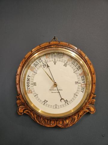 Antique Victorian Oak Barometer at Sturmans Antiques barometer for sale