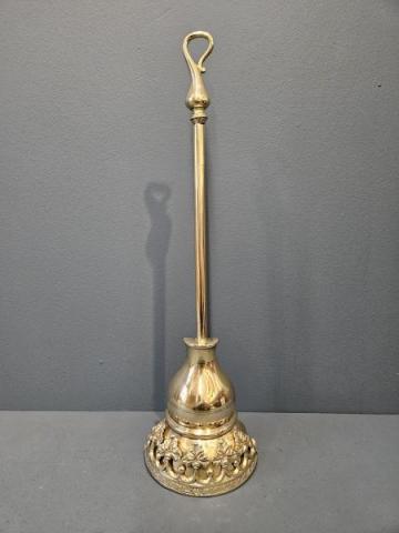 Antique Superb Early Victorian Weighted Brass Door Stop at Sturmans Antiques metalware for sale