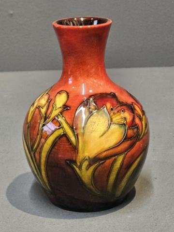 Antique Moorcroft Freesia Flambé Vase at Sturmans Antiques Moorcroft for sale