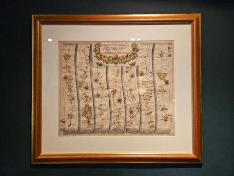 John Ogilby Map 'The Extended Road from Oakham to Richmond' at Sturmans Antiques maps for sale
