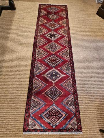 Persian Pure Wool Runner Rug at Sturmans Antiques rugs for sale