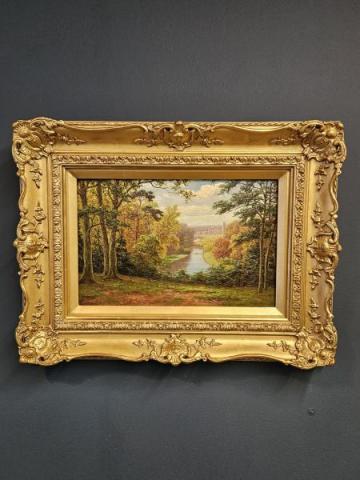 Antique William Mellor Oil on Canvas Painting at Sturmans Antiques paintings for sale