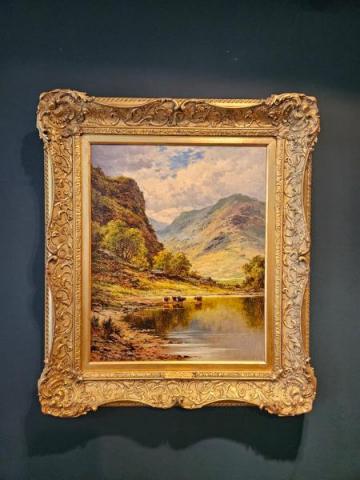 Antique Henry Hillier Parker Oil on Canvas 'Loch Etive' Painting at Sturmans Antiques painting for sale