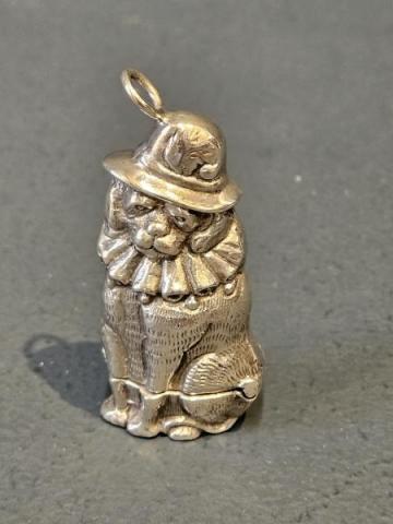 Antique Unusual Silver Cast Dog Vesta Case at Sturmans Antiques silver for sale