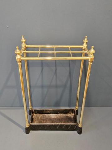 Antique Victorian Brass and Cast Iron Stick Stand at Sturmans Antiques furniture for sale