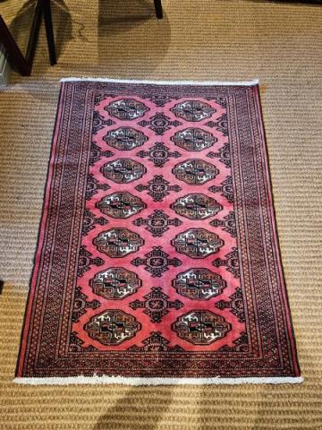 Persian Turkman Rug at Sturmans Antiques rugs for sale