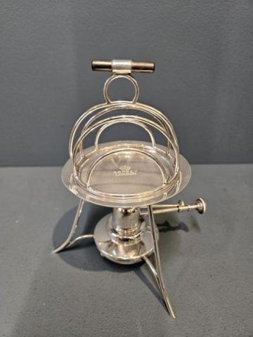 Antique Rare Aspreys Silver Toast Warmer at Sturmans Antiques silver for sale