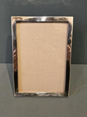 Antique Plain Silver Portrait Sized Photo Frame by C S Green & Co of Birmingham at Sturmans Antiques photo frame for sale