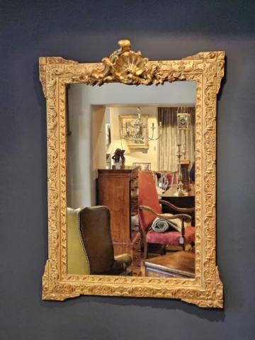 Antique Large Victorian Timber Gilt Mirror at Sturmans Antiques mirror for sale 