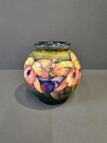 Antique Moorcroft Slipper Orchid Vase at Sturmans Antiques Moorcroft for sale