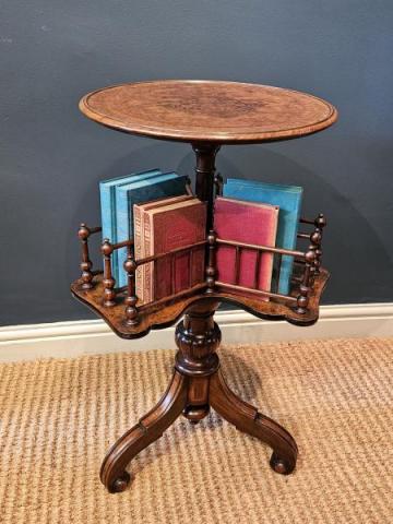 Antique Fine Quality Victorian Revolving Book Table at Sturmans Antiques furniture for sale 