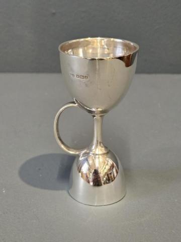 Antique Rare Silver 'Jigger' Spirit Measure at Sturmans Antiques silver for sale